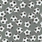 foci - sports life - football in grey - designer pamut méteráru