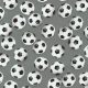 foci - sports life - football in grey - designer pamut méteráru