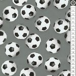 foci - sports life - football in grey - designer pamut méteráru