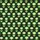 UFO - area 51 - alien faces in onyx - designer pamut méteráru