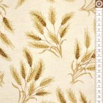búzakalász - autumn beauties metallic - wheat ears in natural - designer pamut méteráru