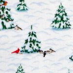 téli fenyő - i'm snow cute - trees in bright - designer pamut méteráru