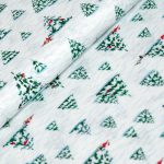 téli fenyő - i'm snow cute - trees in bright - designer pamut méteráru