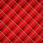 kockás - winter's grandeur - metallic plaid in scarlet - designer pamut méteráru