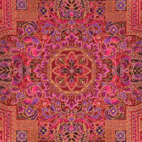persis - tapestry in claret - designer pamut méteráru