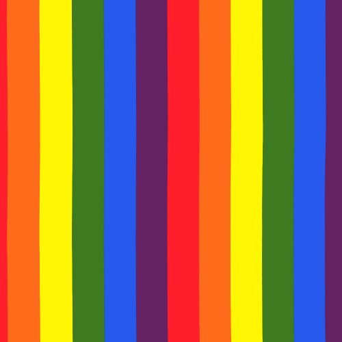 pride - stripes in rainbow - designer pamutvászon méteráru
