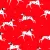 dalmata kutya - whiskers and tails – dalmatians in red - designer pamutvászon méteráru