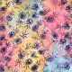 virág - watercolor blossoms in blossom - batikolt kézműves designer pamut méteráru