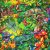 kaméleon - fantastic forest - forest in jungle - designer pamutvászon méteráru
