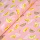 citrom - rose lemonade - slices in petal - designer pamutvászon méteráru