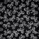bicikli (musings - bicycle in black) - designer pamutvászon méteráru