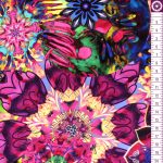 florence - medallion in lilac - designer pamutvászon méteráru