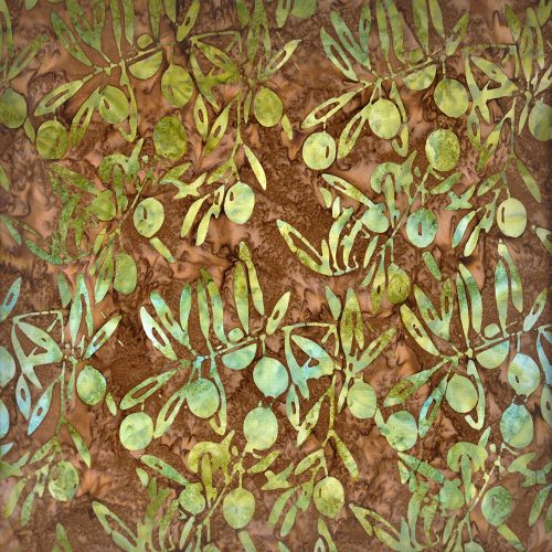 sonoma vista - olive in earth - batikolt kézműves designer pamut méteráru