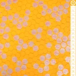 méhsejt - spring shimmer - honeycomb in marigold - designer pamutvászon méteráru