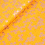 méhsejt - spring shimmer - honeycomb in marigold - designer pamutvászon méteráru