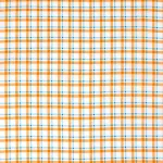 kockás - wildflowers - plaid in orange - designer pamutvászon méteráru