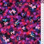 apró virágok bordón - bright side - scattered floral in berry - designer pamutvászon méteráru