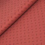 homestead harvest in red - geometrikus minta - designer pamutvászon méteráru