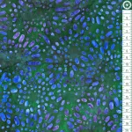virágok - garden style in emerald - batikolt kézműves designer pamut méteráru