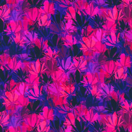 virágminta - color wheel - petals in dahlia - designer pamutvászon méteráru