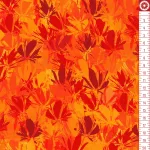 virágminta - color wheel - petals in tiger lily - designer pamutvászon méteráru