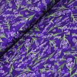 levendula - lavender blessings in purple - designer pamutvászon méteráru