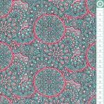 london calling - floral kaleidoscope in navy - VÉKONY pamut designer lawn méteráru