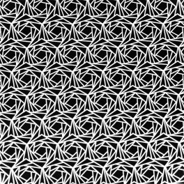   rózsa - jardin noir - geometric roses in jet - designer pamutvászon méteráru