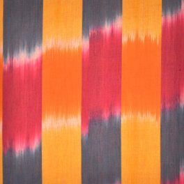   Kaffe Fassett artisan - ikat stripe in yellow - designer szövött mintás pamut méteráru