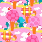 erdei állatok - play date - park walk cheer - designer pamut méteráru