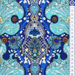 persia - persian damask in lapis - designer pamut méteráru