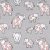 baby zoo - endearing elephants in cloud - designer flanel méteráru