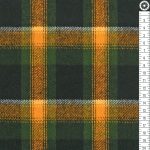 kockás - durango flannel in mustard - designer pamut flanel méteráru