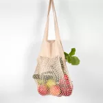 natúr szín - biopamut bevásárló szatyor - cekker