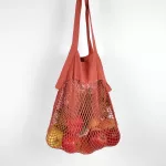 rozsda szín - biopamut bevásárló szatyor - cekker