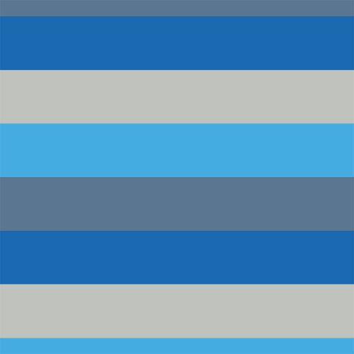 wide stripes - blue - mintás jersey méteráru