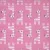 zsiráf - GOTS giraffes on rose - mintás BIOPAMUT jersey méteráru