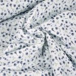 kék nefelejcs - nyomott mintás pamut dupla géz