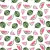 görögdinnye - watermelon on white - európai pamut puplin méteráru méteráru