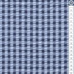 gingham kockák kéken - krepp méteráru
