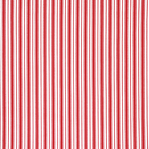 ticking stripe in red - európai pamutvászon méteráru