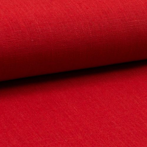 red - piros lenvászon - 260g/m2 - lenvászon textil