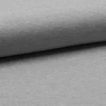 halványszürke cirmos színű elasztikus pamut jersey anyag - light grey melange