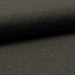 sötétszürke cirmos elasztikus pamut jersey anyag - dark grey melange