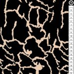 aszály - drought on black - pamutszatén méteráru