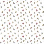 fagyi - tiny icecream on white - európai pamut puplin méteráru