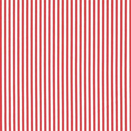 thin stripes in red - európai pamut puplin méteráru