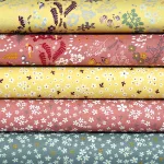 titkos kert - organic garden - secret garden in yellow - európai biopamut puplin méteráru