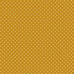 apró pöttyök - small polka dot in ocher - európai pamut puplin méteráru