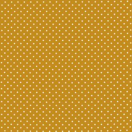   apró pöttyök - small polka dot in ocher - európai pamut puplin méteráru